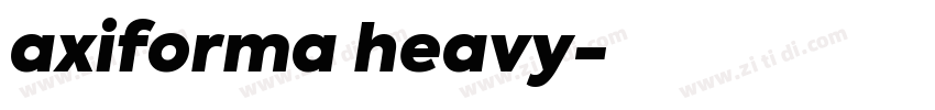 axiforma heavy字体转换